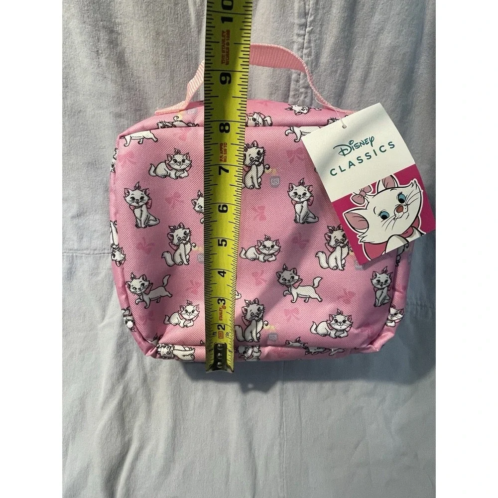 NEW Set of Walt Disney Aristocats Marie Pink/Purple & White Backpack & Lunch Box